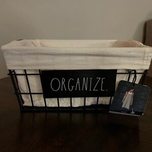 Rae Dunn “Organize” Basket
